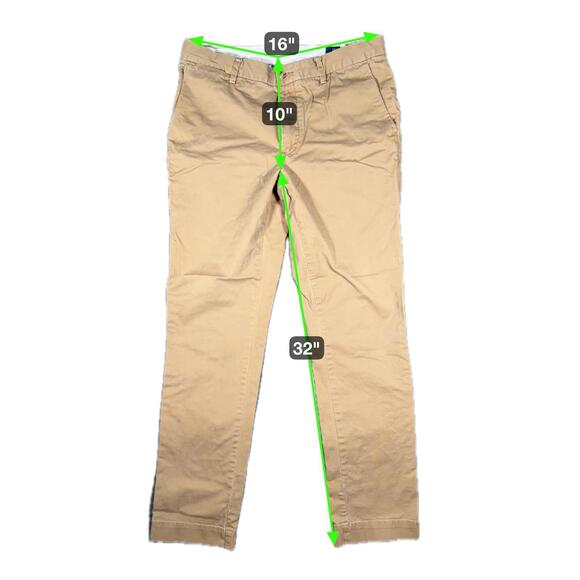 Polo Ralph Lauren Men's Khaki Stretch Slim Fit Chino Pants - Size 32x32 - Picture 2 of 7